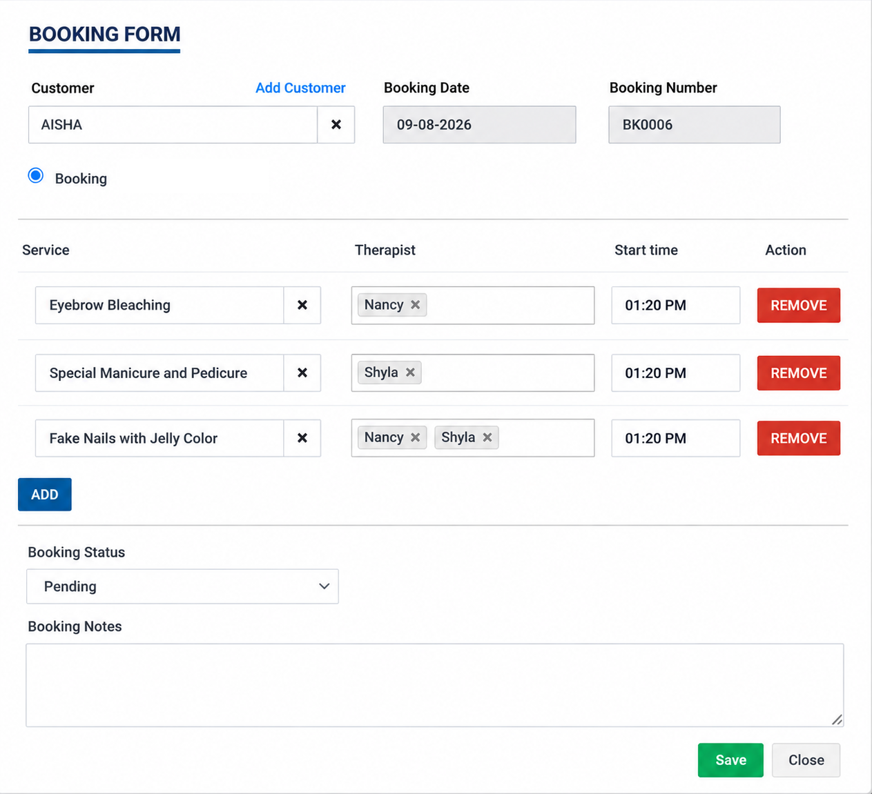 HYRO Spa Appointment Management